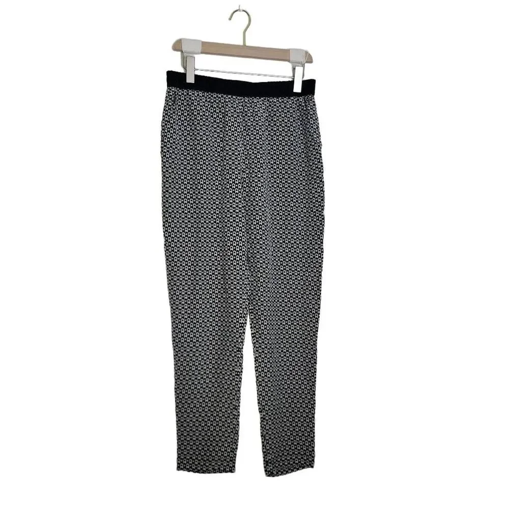 Hoss Intropia Pants Size 38 Small 100% Silk Casual Pull On Boho Bohemian